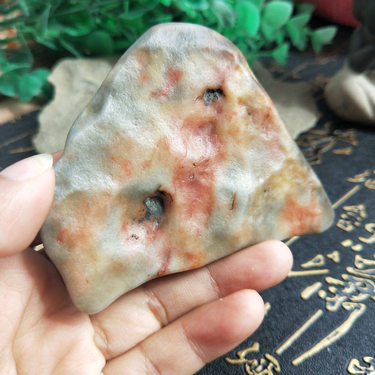 товар из китая 奇石玛瑙玉器玉料乌尔禾金丝玉宝石光新疆戈壁玉彩玉原石正品包邮