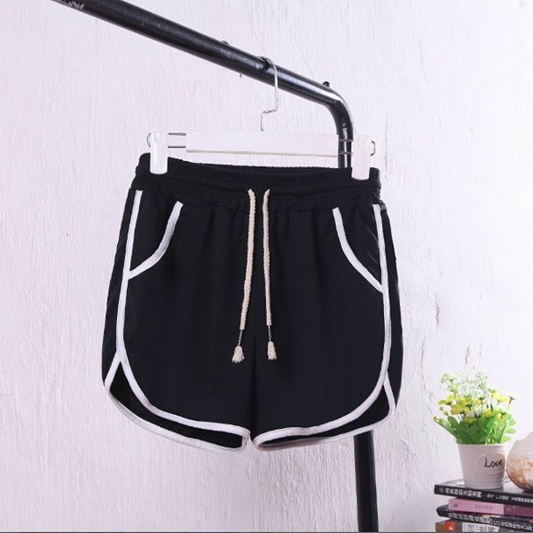 Mùa hè mới thời trang giản dị màu rắn nhà nóng quần kích thước lớn rộng chân đồ ngủ chạy quần short nữ quần đũi nữ đẹp