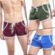 Quần lót nam boxer cotton trẻ trung cá tính thủy triều Phiên bản Hàn Quốc thoáng khí eo thấp quần ngắn đầu A quần Luo - Vòng eo thấp