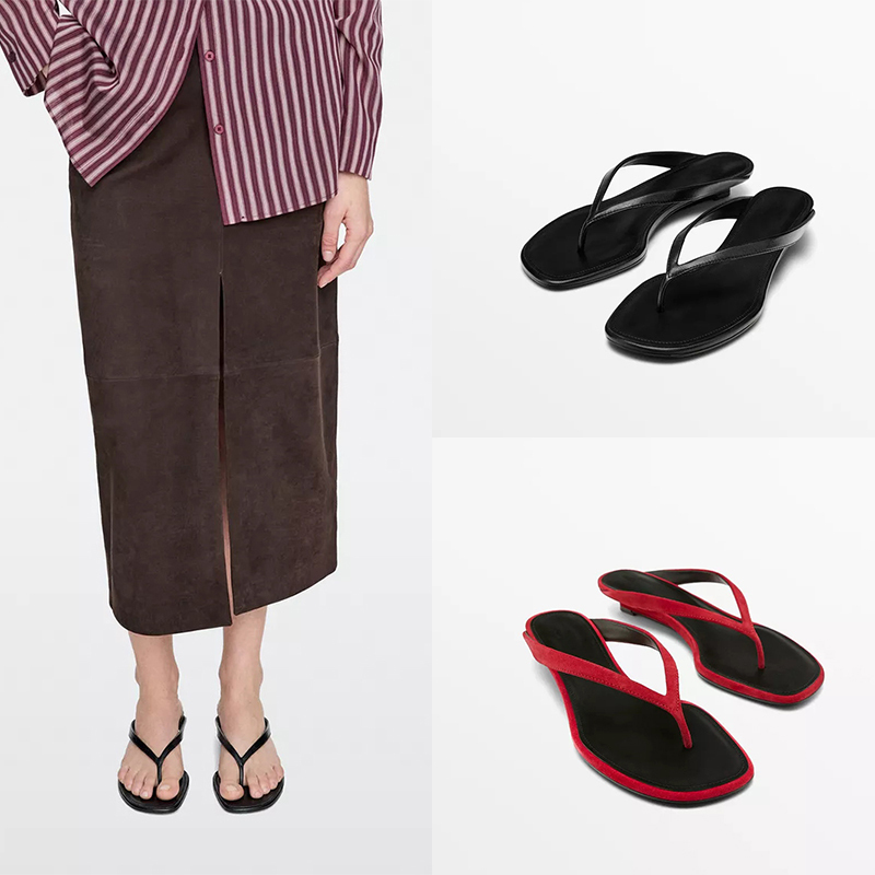 Summer Casual Flip-Flops Genuine Leather Flat Sandals Original Versatile Outdoor Wear Comfortable Beach Vacation Women's Shoes Summer Casual Flip-Flops Genuine Leather Flat Sandals Original Versatile Outdoor Wear Comfortable Beach Vacation Women's Shoes