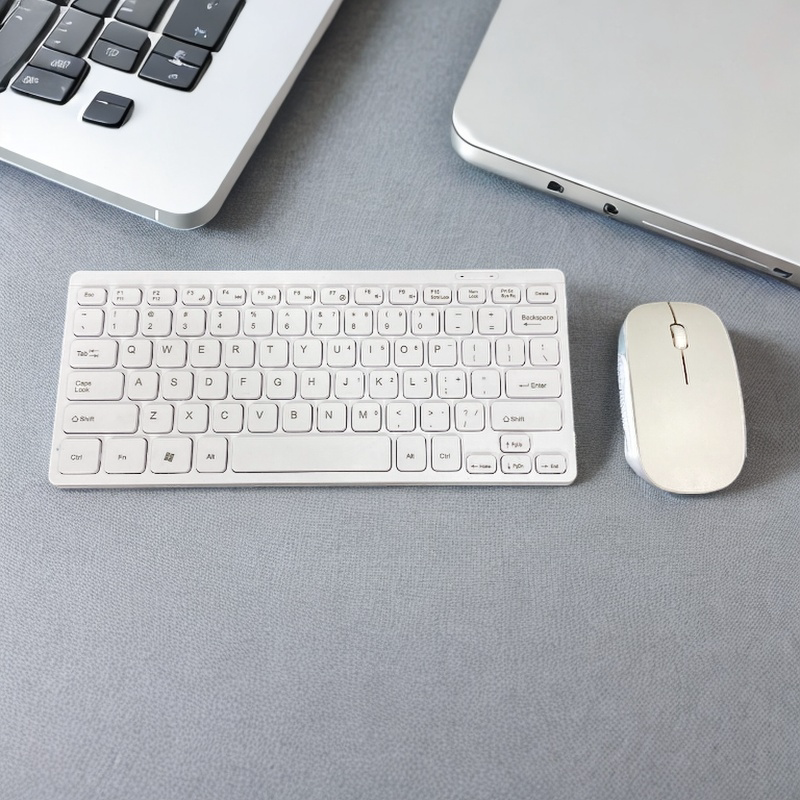 Simulated Apple Keyboard and Mouse Model Props for Model House Furniture Store Photography Props Keyboard and Mouse Display