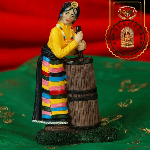 Тибетская красная тибетская характеристика традиционного мастерства Ajia Clank Clack Clack Camellia Camellia Passion Magnetic Patch