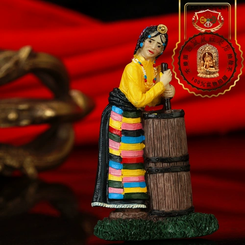 Тибетская красная тибетская характеристика традиционного мастерства Ajia Clank Clack Clack Camellia Camellia Passion Magnetic Patch