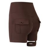 Сексуальные шорты для спортзала для йоги, портупея на ногу, спортивное белье для коррекции формы бедер, штаны, европейский стиль, в обтяжку