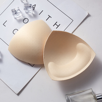 Sports Underwear Chest Cushion Inserts Female Thickening Sponge Inner Lining Poly bra cushion Upper Toy Breathable Triangular Swimsuit Cushion