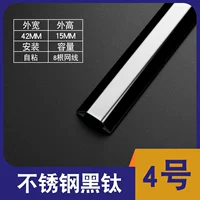 Черный титан из нержавеющей стали № 4