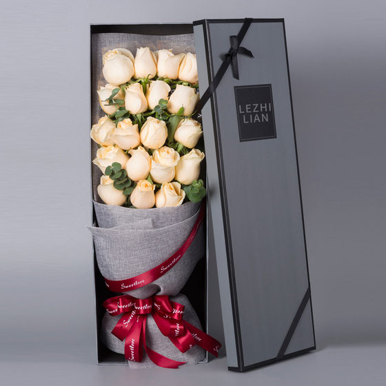 Flower Express Gift Box Bouquet Red Roses Beijing Same City Birthday Flowers Shanghai Nanjing Guangzhou Hangzhou Nanchang