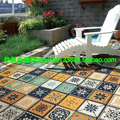 Nordic style imitation woven color tiles kitchen powder room living room balcony geometric wall tiles floor tiles 300X300