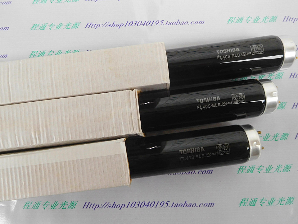 220V40W TOSHIBA UV lamp black light lamp phosphor detection lamp FL40S BLB