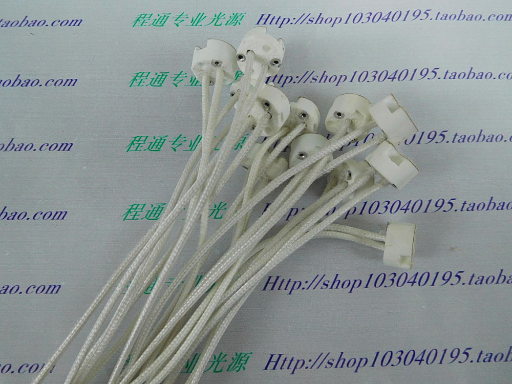 Light Curing Machine Microscope Shadowless Lamp Rice Bulb Lamp Foot G4 G6 35 GY6 35 G5 3 Round Lamp Holder