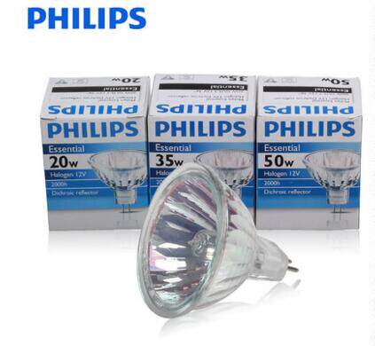 Philips essentials 12V50W HalogenDICHROIC REFLECCORGU5 3 36 degrees