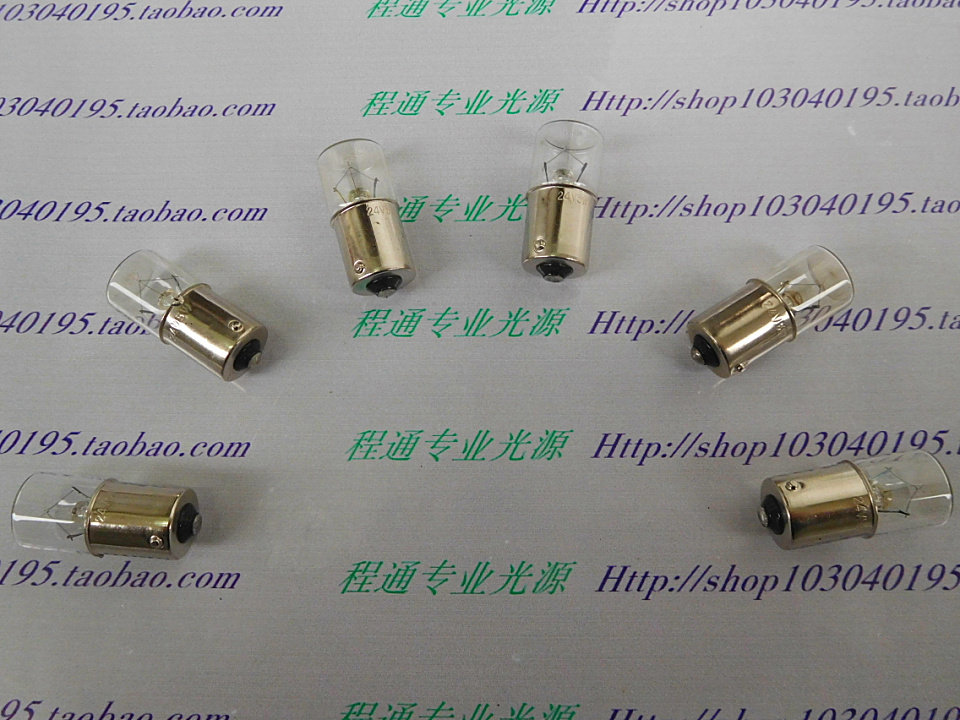 24V5W B15D interface 15MM flat head single contact bayonet instrument precision machine tool light bulb light bulb