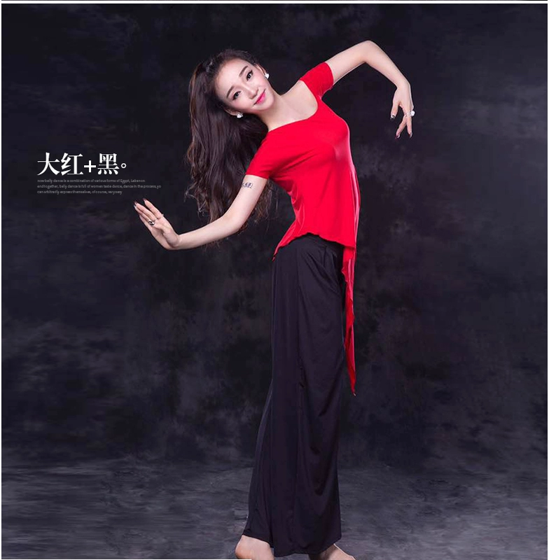 Dance wing Belly set 2018 mùa thu mới bắt đầu Đông phương quần áo tập thể dục quần áo tập thể dục Li JiaZH 2693 - Khiêu vũ / Thể dục nhịp điệu / Thể dục dụng cụ