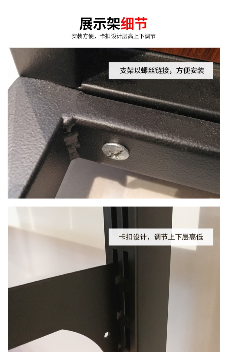 Phụ kiện điện thoại di động trưng bày giá gỗ đa chức năng kệ kết hợp miễn phí kết hợp hai mặt đảo tủ trưng bày điện thoại di động phụ kiện tủ
