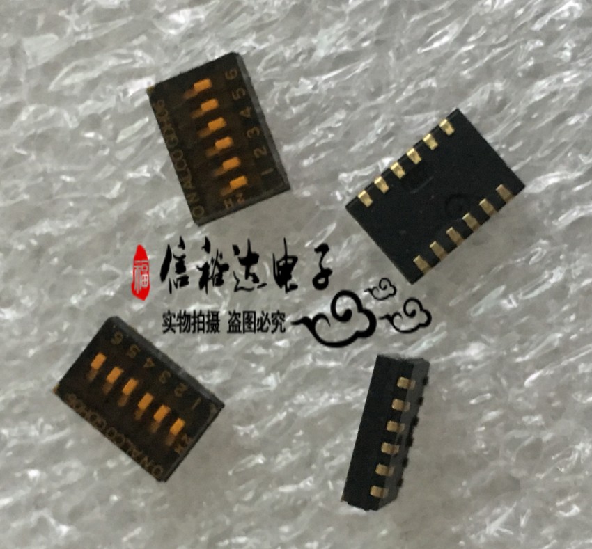 GDH06SA04 GDH06SATR04 GDH06 6-bit SMD DIP switch spacing 1 27mm