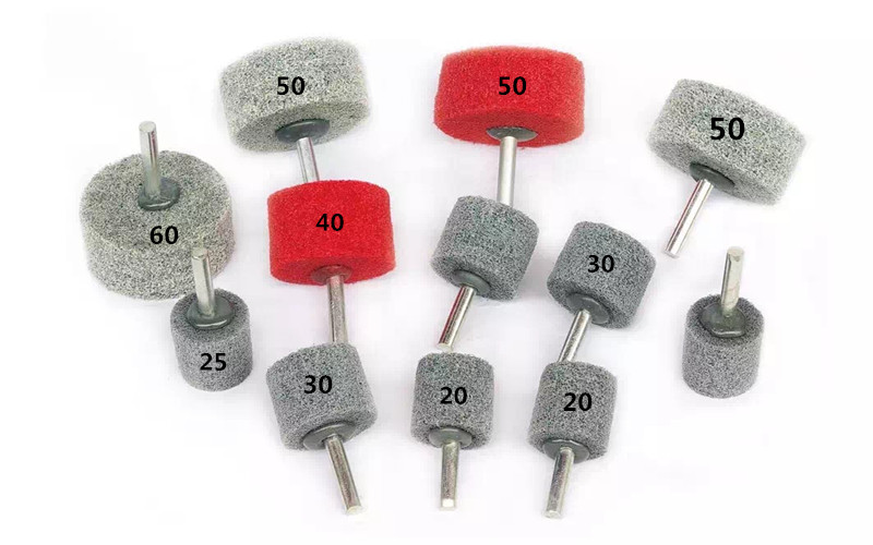 Fibre grinding head unwoven wheel nylon grinding head wire drawing metal stainless steel polished wheel electric grinding head 6MM shank