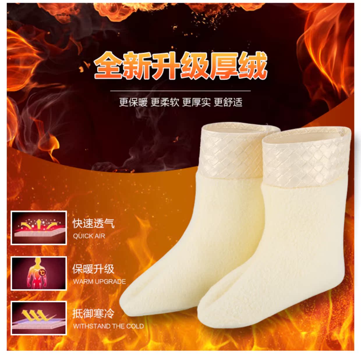 Thời trang mũi nhọn ống nhựa đi ủng chống trượt giầy ủng