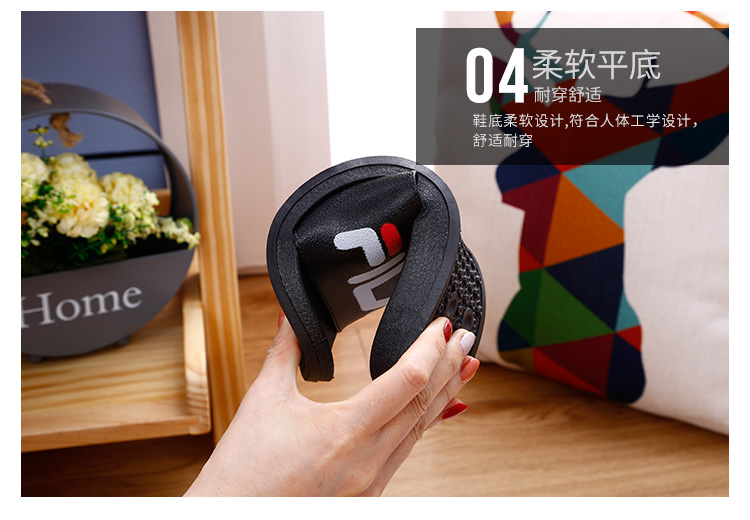 Hàn Quốc ulzzang dày từ dưới với chữ bãi biển dép trong nhà mùa hè giày tiện lợi hoạt hình dép chống trượt dép quai hậu nữ đẹp