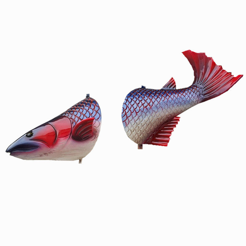 Fish wall hanging wall decoration wall grilled fish restaurant bar club KTV entertainment city 3D sculpture art soft decoration