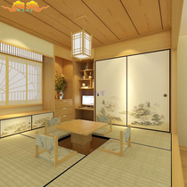 Shenzhen Japanese tatami custom solid wood floor cabinet bed Kang childrens study collapse Mig Zi door step rice custom