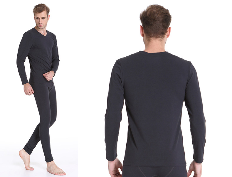 2 chiếc quần lót nam mùa thu quần áo đơn mảnh áo ấm phần mỏng modal cotton chạm đáy áo len cotton dài tay mùa thu đông - Áo ấm áo giữ nhiệt trẻ em