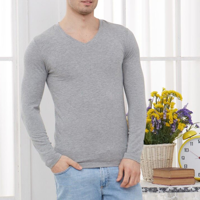 2 chiếc quần lót nam mùa thu quần áo đơn mảnh áo ấm phần mỏng modal cotton chạm đáy áo len cotton dài tay mùa thu đông - Áo ấm áo giữ nhiệt trẻ em