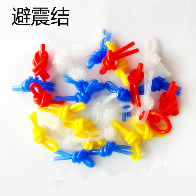 Shock-absorbing knot-type shock absorbing shock absorbing strip rubber band shock absorber