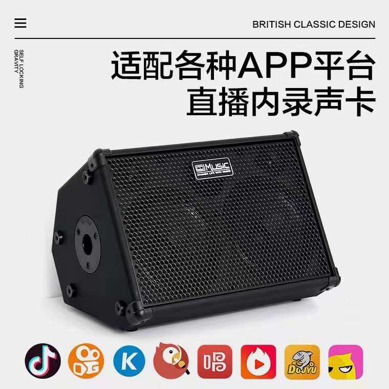 BP60D Cool Music Sound 120 W Sax Electronic Violin Sound Box Guitar Slingshot Outdoor Street Record Live