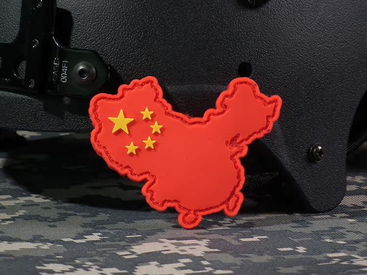 Trung quốc cờ armband Velcro quân đội fan cá tính logo ba lô dán PVC chương chống thấm nước lá cờ dài cờ dán miếng dính quần áo