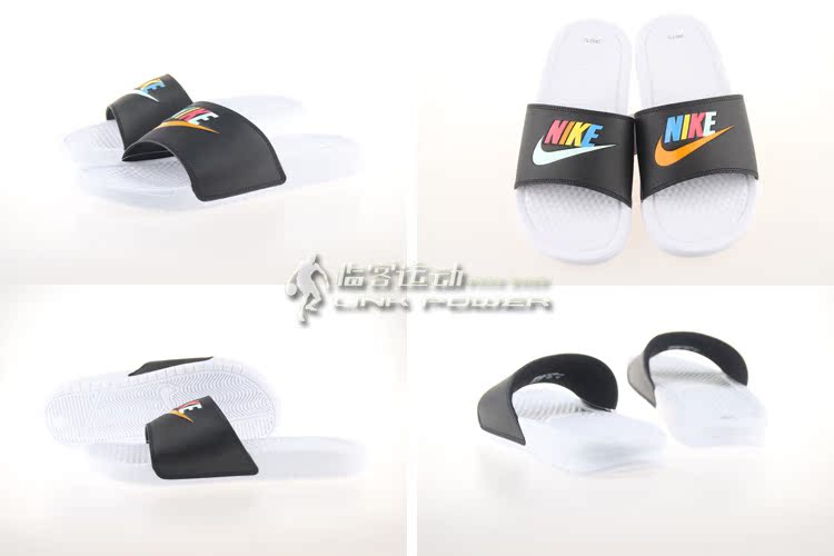 Dép Nike NIKE BENASSI JDI cầu vồng lớn đôi mô hình đôi dép giản dị CJ4608-071 - Dép thể thao dép cao gót