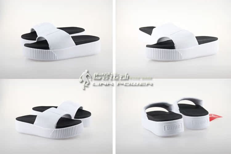 Nền tảng Puma / Puma Giày đế bệt màu đen và trắng của phụ nữ Giày dép giản dị 366121-01 / 04 - Dép thể thao dép louis vuitton