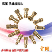 All copper panda Dragon black cat high pressure car washer 360 degree rotation anti-winding joint water pipe joint adapter