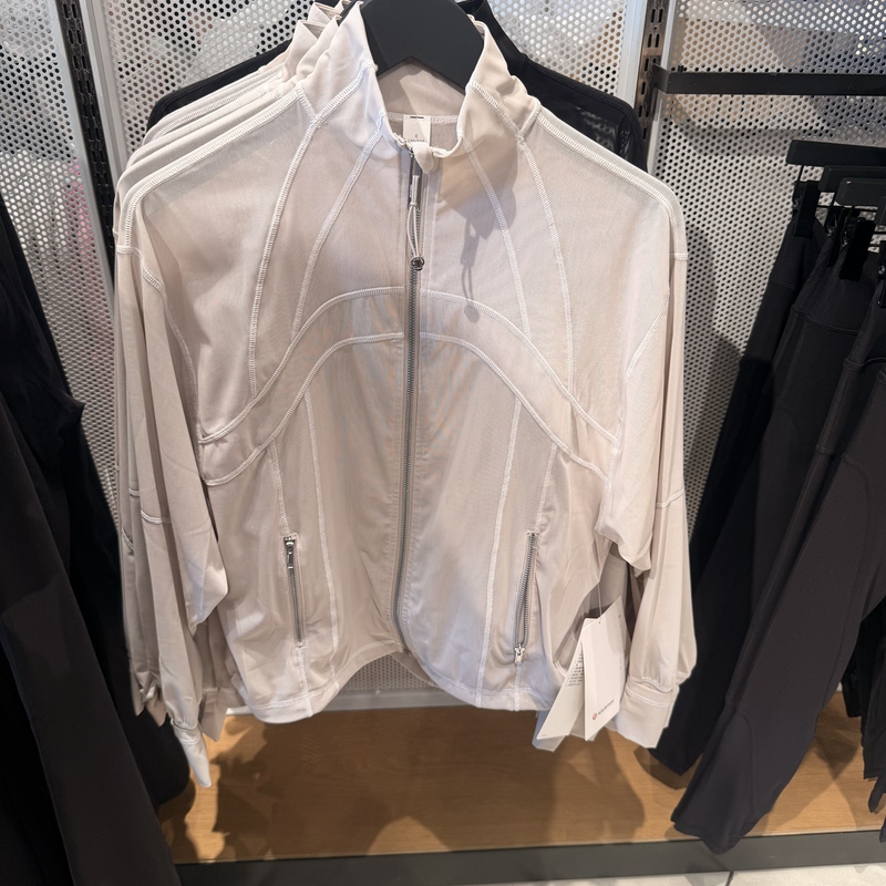 Lululemon Japan Purchasing Agent Define Loose-Fit Mesh Women's Jacket with Drawstring at the Bottom
