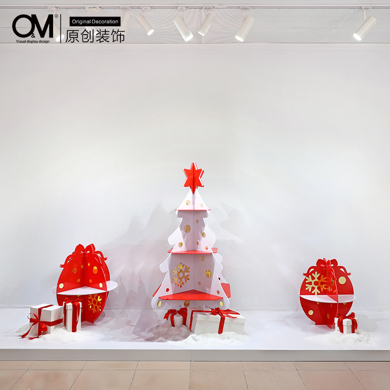OM Decoration Winter Scene Snowflake Loose Show Show Clothing Shop Window Arrangement Beauty Chen Display Props