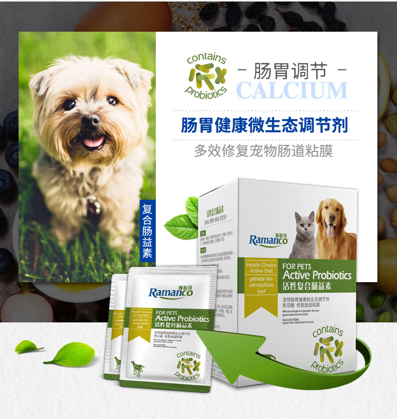 Remy chó cao bột con mèo bột Teddy chó con nôn mửa tiêu chảy táo bón vật nuôi đặc biệt điều hòa dạ dày kho báu - Cat / Dog Health bổ sung 	sữa bột cho chó con 1 tháng tuổi