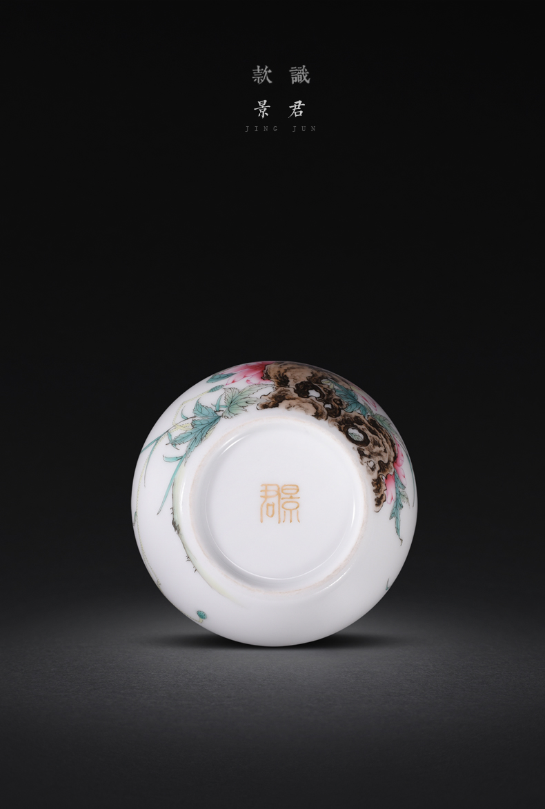 The Collection level of copy su fu the qing qianlong drive jingdezhen up enamel see corn poppy caddy fixings small POTS