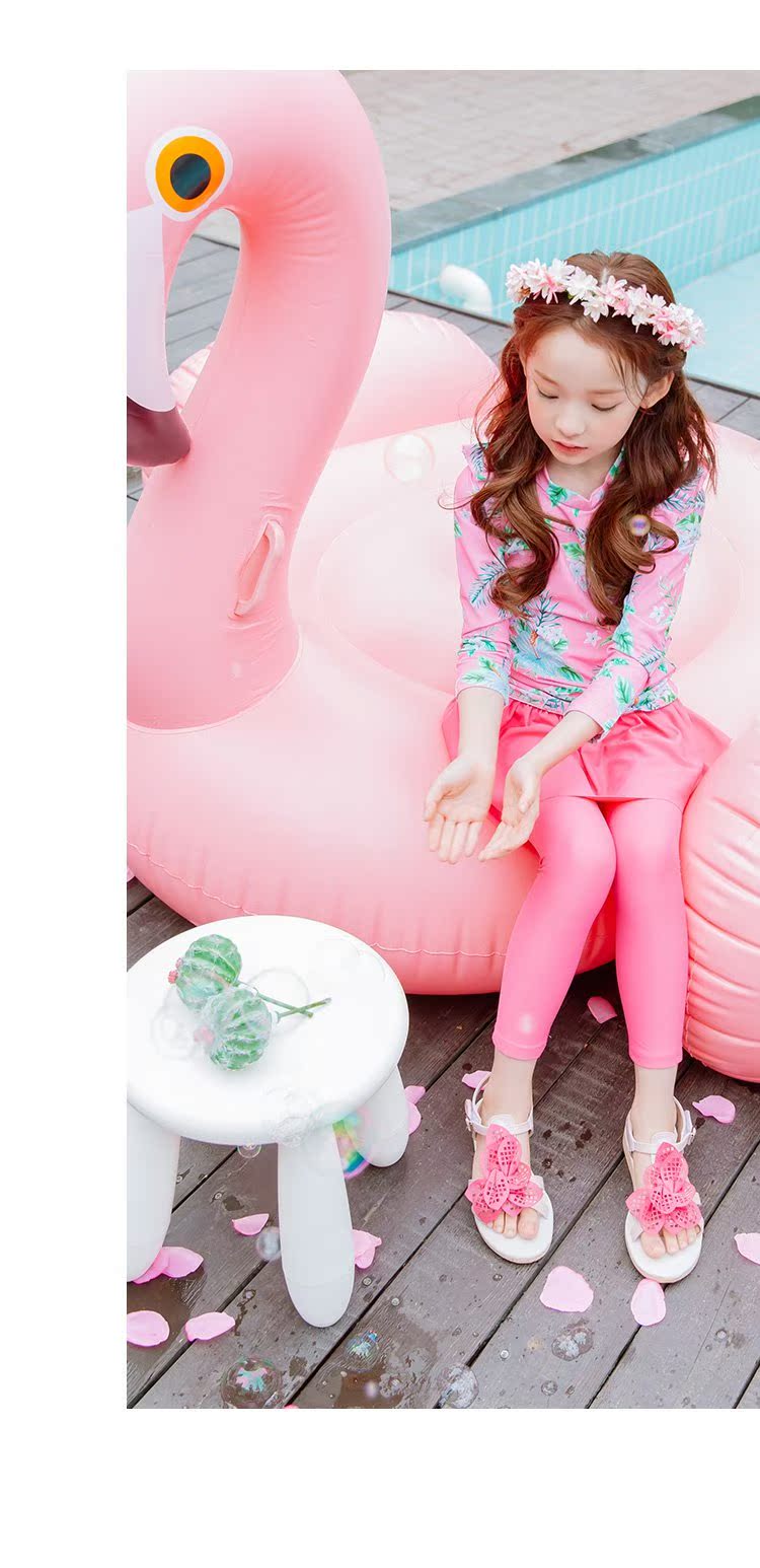 Mới Hàn Quốc nhập khẩu bộ đồ bơi bé gái UV thật dễ thương - Bộ đồ bơi của Kid đồ bơi cho be trai
