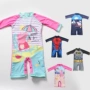 Đồ bơi cho trẻ em Mới Baby Baby Cartoon Set Xiêm dài tay Pig Piggy Big Child - Bộ đồ bơi của Kid bộ đồ nàng tiên cá cho bé