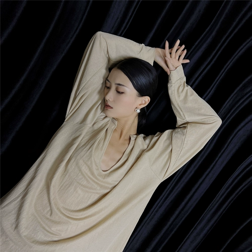 Футболка подходит для мужчин и женщин, лонгслив для отдыха, V-образный вырез