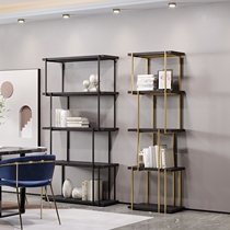 Nordic light luxury industrial wind sofa wall bookshelf living room partition shelf floor simple modern display stand for home use