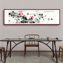 Pure hand-painted authentic flower and bird paintings Living room hanging paintings Large freehand ink paintings New Chinese decorative paintings Calligraphy and painting lotus pictures