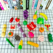 Single item vegetables fruits seafood children's wooden house with kitchen magnetic cut cut fruit toys