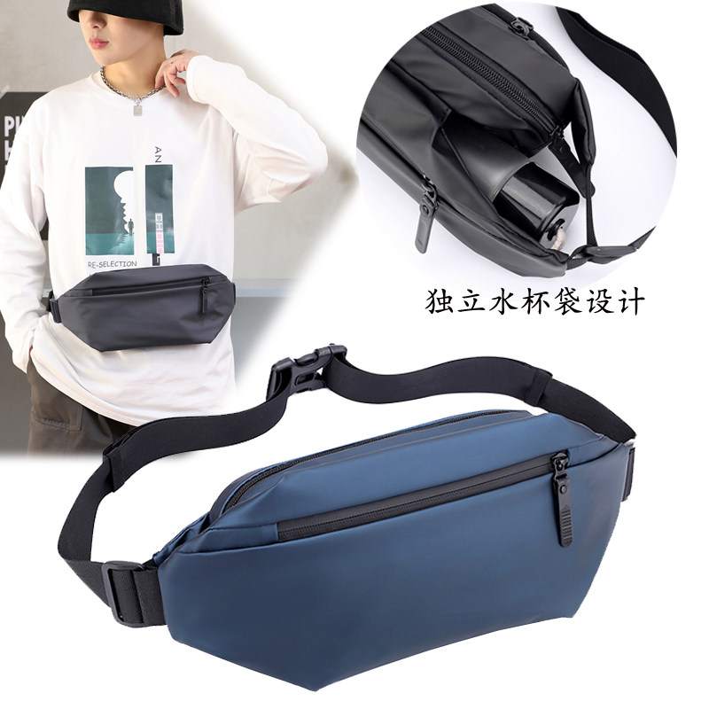 2022 new waist bag men's multi-function mobile phone bag ins small shoulder bag shoulder bag chest bag tide brand messenger bag Oxford