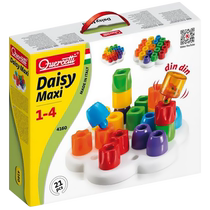 Seven-color flower imported from Italy to inspire childrens educational puzzle toys giant hand soft screws mushroom nail beads 1 year old