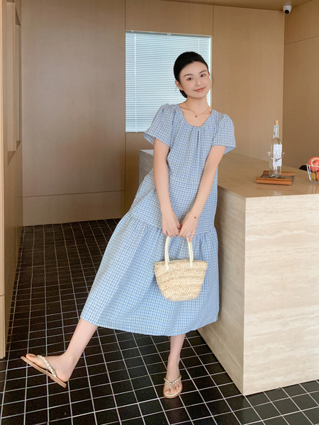 Zma Maternity Wear [Dress Set 50% off Clearance Collection] New Summer Style Long Dress for Pregnancy That Doesn'T Show the Belly, High-End
