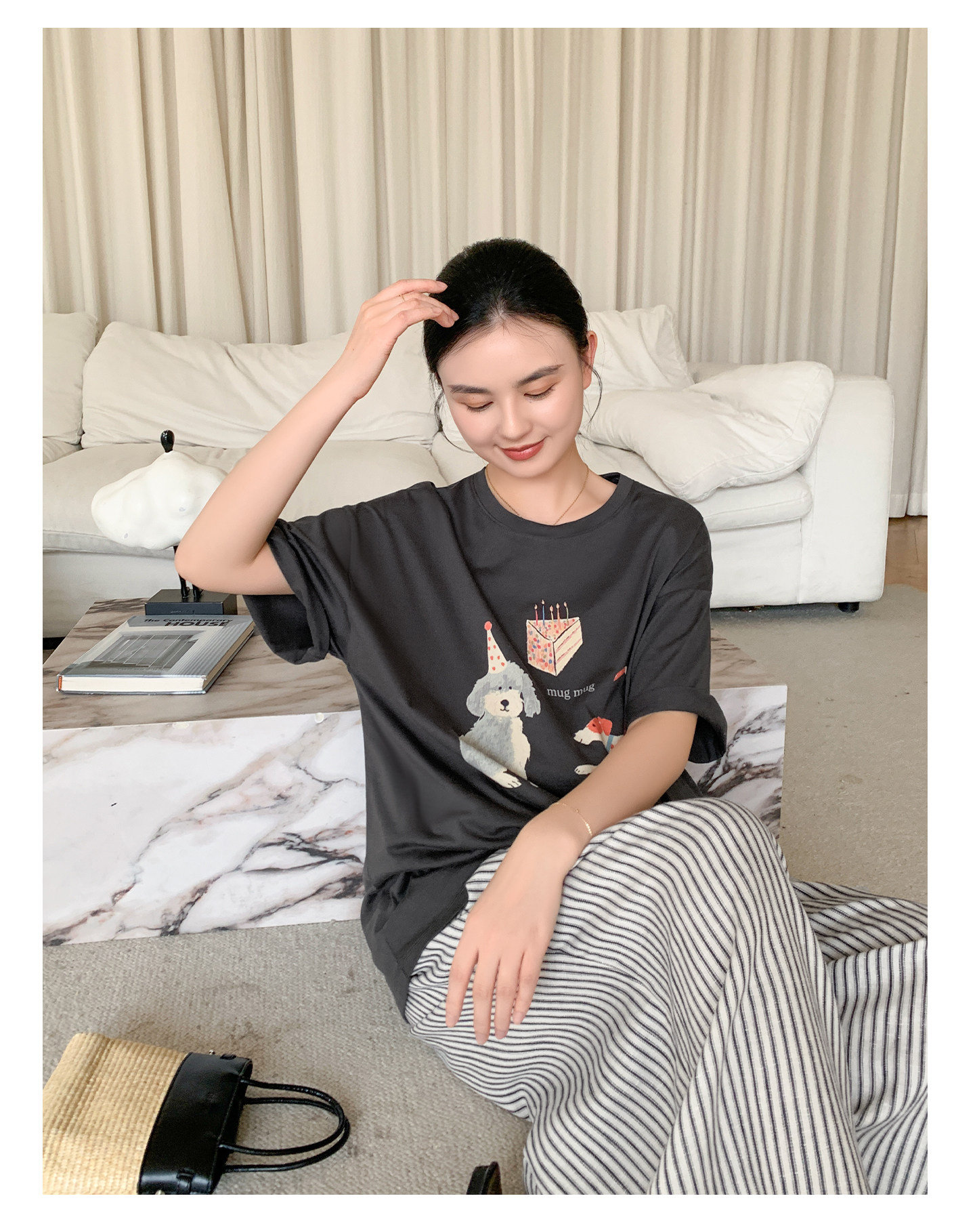 Zma Vertical Stripe Linen ● Maternity Pants Summer Thin Style 2026 Summer Collection Relaxed Loose Wide-Leg Pants Pregnancy Long Pants — 20