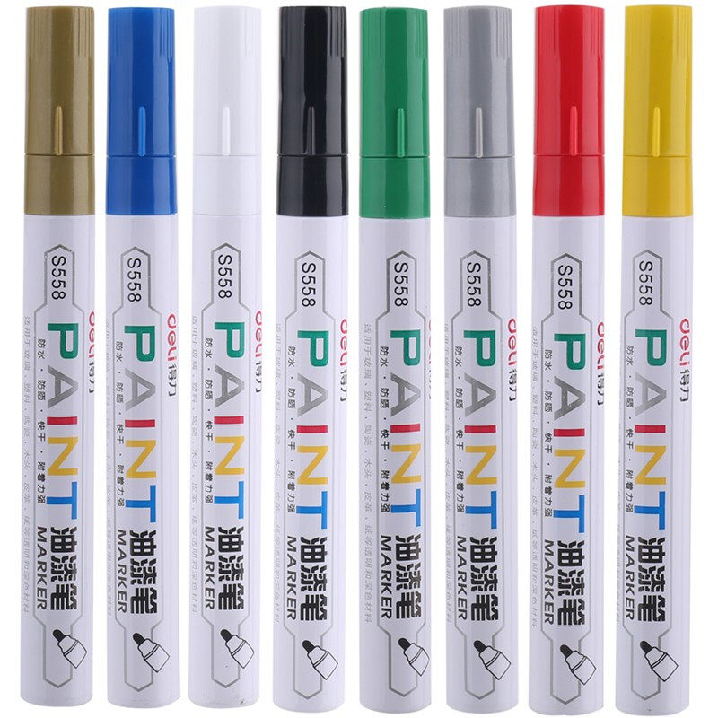 Able Paint Pen S558 speed Dry note pen Oily Tyre Pen Complement Lacquer Pen modification pen graffiti pen white 1
