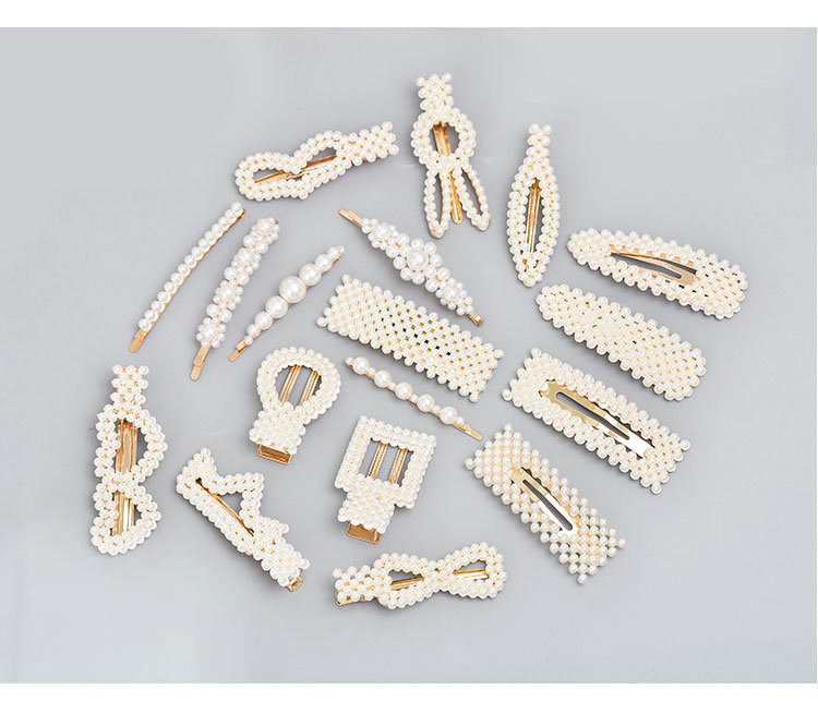 2019 mới in kẹp tóc Hàn Quốc net đỏ ngọc trai bb clip bên clip kẹp tóc từ clip cô gái mũ nón - Phụ kiện tóc dây buộc tóc hoa cúc