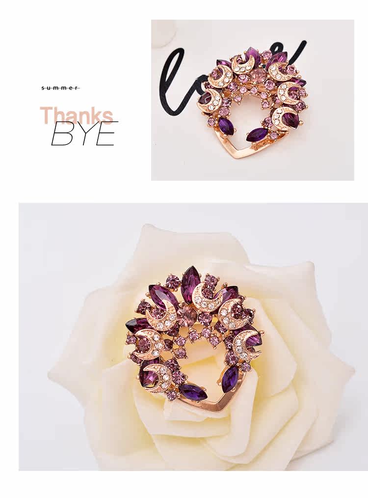 Broche femme en Zircon diamant - Ref 1187342 Image 11