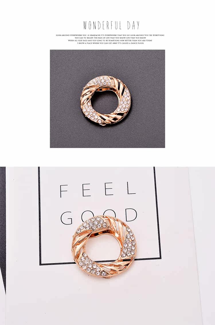 Broche femme en Zircon diamant - Ref 1187353 Image 9